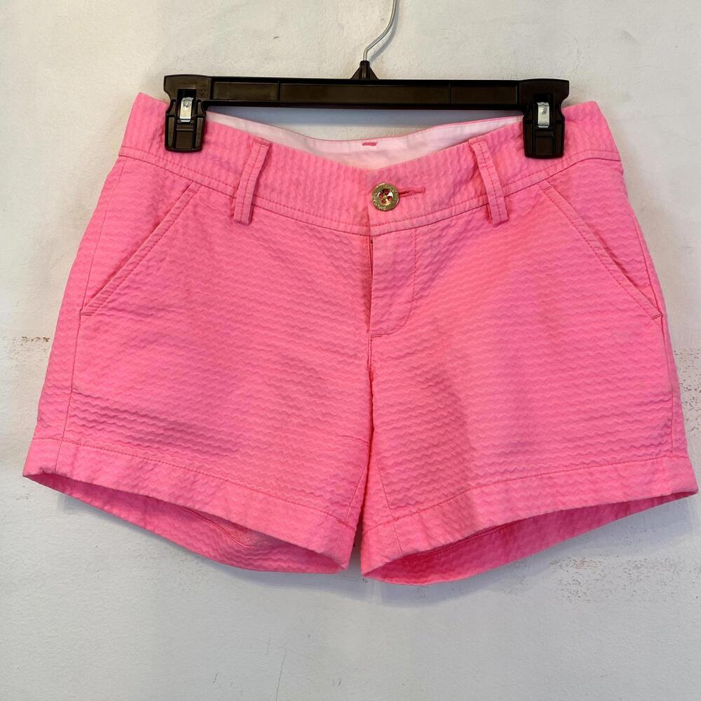 LILLY PULITZER hot pink Callahan shorts sz 00